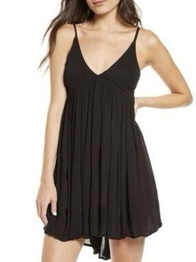 O'Neill Salt Water Solids Cover Up Tank Dress, Black, L